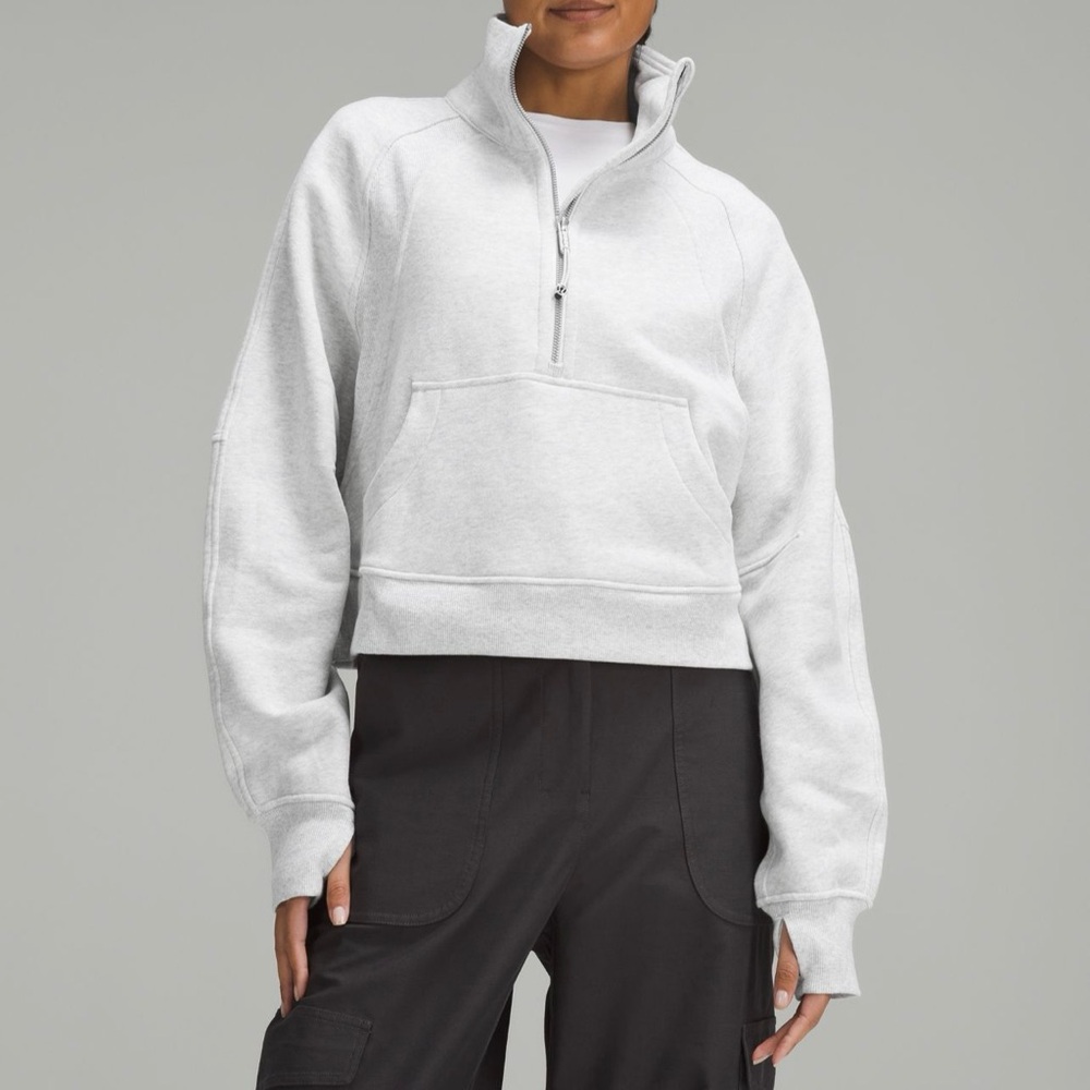 Lululemon Quarter Zip Crop Scuba Jacket